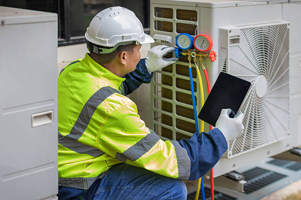 Professional Ac Installation technician working in West Point, NY